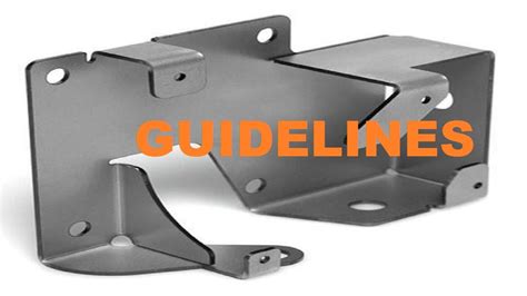 sheet metal safety rules|sheet metal basic design guidelines.